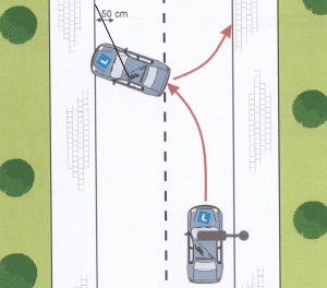 Animation: keren op de weg (stap 1)
