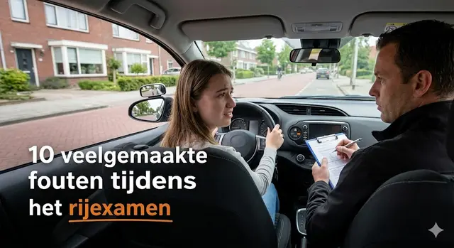 10 veelgemaakte fouten tijdens het rijexamen
