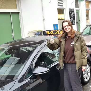 Geslaagd voor automaat rijbewijs in Utrecht bij rijschool Vlam
